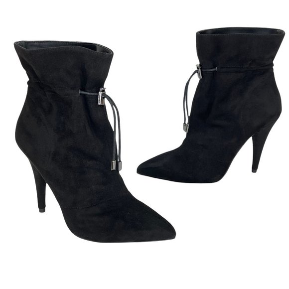 Jessica Simpson Kimele Black Microfiber Suede Womens Bootoes Size 6M - Picture 10 of 11